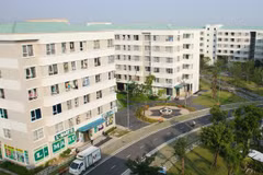 Một góc dự án nhà ở thu nhập thấp Đặng Xá - giai đoạn 2 tại huyện Gia Lâm. (Nguồn ảnh: TTXVN)