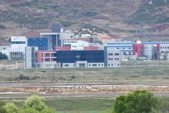 Toàn cảnh Khu công nghiệp chung Kaesong, một trong những biểu tượng hợp tác kinh tế giữa hai miền Triều Tiên. (Nguồn: THX/TTXVN)