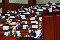 Các đại biểu tham dự phiên họp của Quốc hội Campuchia. (Nguồn: khmertimeskh.com)