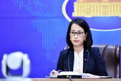 Phó Phát ngôn Bộ Ngoại giao Phạm Thu Hằng. (Ảnh: Lâm Khánh/TTXVN)