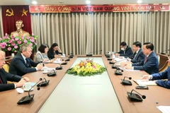 Quang cảnh buổi hội đàm. (Ảnh: Nguyễn Văn Cảnh/TTXVN)