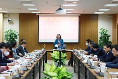 Bà Trương Thị Mai phát biểu tại cuộc họp. (Nguồn: cand.com.vn)