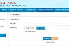 Hệ thống mạng đấu thầu quốc gia. (Ảnh chụp màn hình)