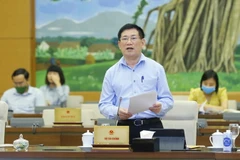 Bộ trưởng Bộ Tài chính Hồ Đức Phớc làm Tổ trưởng thường trực của Tổ công tác đặc biệt tháo gỡ khó khăn cho doanh nghiệp và người dân bị ảnh hưởng bởi dịch COVID-19. (Ảnh: Doãn Tấn/TTXVN)