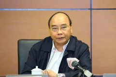 Chủ tịch nước Nguyễn Xuân Phúc, Đại biểu Quốc hội thành phố Hồ Chí Minh phát biểu. (Ảnh: Văn Điệp/TTXVN)