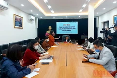 Buổi họp báo của Hội đồng Lý luận, phê bình văn học, nghệ thuật Trung ương. (Nguồn: nhandan.vn)