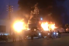 Hiện trường nơi xảy ra vụ hỏa hoạn. (Nguồn: tuoitre.vn)