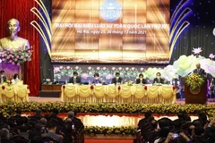 Chủ tịch nước Nguyễn Xuân Phúc phát biểu tại Đại hội đại biểu Luật sư toàn quốc lần thứ III. (Ảnh: Thống Nhất/TTXVN) 