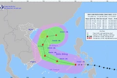 Hình ảnh vị trí và đường đi của bão Rai. (Nguồn: nchmf.gov.vn)