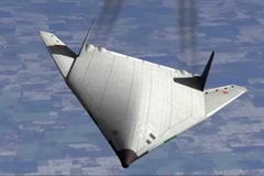 Mẫu thiết kế của loại máy bay ném bom chiến lược tầm xa PAK DA của Nga. (Nguồn: youtube.com)