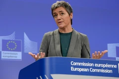Ủy viên châu Âu phụ trách cạnh tranh Margrethe Vestager. (Ảnh: Reuters)