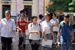 Năm 2017, nội dung thi trung học phổ thông quốc gia sẽ chỉ trong chương trình lớp 12. (Ảnh minh họa: Quý Trung/TTXVN)