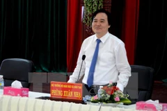 Bộ trưởng Bộ Giáo dục và Đào tạo Phùng Xuân Nhạ. (Ảnh: TTXVN)