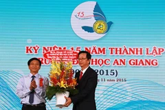 Đại học An Giang kỷ niệm 15 năm thành lập trường năm 2015. (Ảnh: Đại học An Giang)