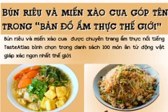 Bún riêu, miến xào cua: Hai món ăn ngon nhất từ động vật giáp xác