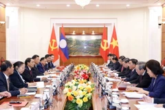 Quang cảnh hội đàm. (Ảnh: Phương Hoa/TTXVN)