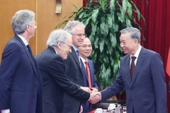 Tổng Bí thư Tô Lâm và các đại biểu. (Ảnh: Thống Nhất/TTXVN)