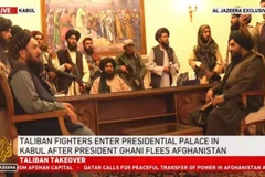 Các tay súng Taliban tại thành phố Kandahar, Afghanistan, ngày 13/8/2021. (Ảnh: THX/TTXVN)