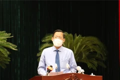 Ông Phan Văn Mãi phát biểu tại Kỳ họp. (Ảnh: TTXVN phát)