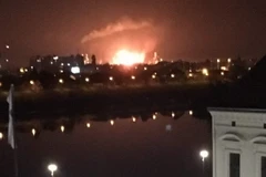 Hiện trường vụ nổ. (Nguồn: aljazeera.net)