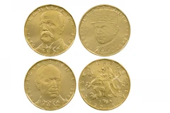 Đồng tiền xu mới có chân dung Tomáš Garrigue Masaryk, Edvard Benes và Milan Rastislav Stefanik