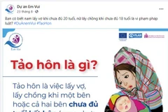 Dự án "Em Vui" trên nền tảng Facebook. (Ảnh: PV/Vietnam+)