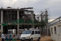 Hiện trường tai nạn lao động tại công trình xây dựng. (Ảnh minh hoạ: Bùi Giang/TTXVN)