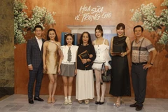 Dàn diễn viên tham gia bộ phim. (Ảnh: PV/Vietnam+) 