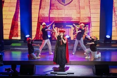 Vở nhạc kịch "Shrek" sẽ phục vụ khoảng hơn 10.000 khán giả tại Hà Nội và Thành phố Hồ Chí Minh. (Ảnh: PV/Vietnam+) 