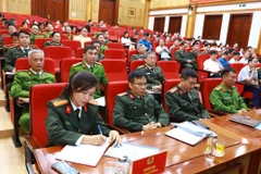 Tham dự hội nghị có hơn 200 đại biểu đại diện các sở, ngành thành viên Ban Chỉ đạo Nhân quyền tỉnh và đại biểu trong lực lượng công an trong tỉnh. (Ảnh: PV/Vietnam+)