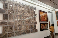 Festival Mỹ thuật trẻ được tổ chức nhằm khuyến khích các nghệ sỹ độ tuổi 18-35 tích cực tham gia sáng tác. (Ảnh: Minh Thu/Vietnam+)