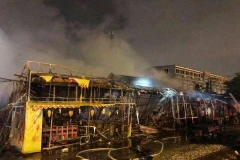 Hiện trường vụ việc (Ảnh: Cộng tác viên N.Đ) 