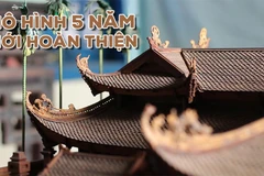 Chiêm ngưỡng nét Việt qua mô hình đình làng ở Thạch Thất. (Ảnh: Minh Anh/Vietnam+)