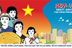 Tranh cổ động Ngày Thương binh-Liệt sỹ 27/7/2017, nhân dịp kỷ niệm 70 năm. (Ảnh minh họa: Sở Văn hóa, Thể thao Hà Nội)