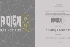 Lời mời tham dự triển lãm lần thứ 8 của nhóm Đa diện. (Ảnh: Ban tổ chức)