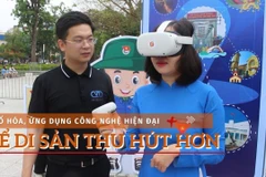 Số hóa di sản: Dùng công nghệ để thu hút người xem đến điểm tham quan. (Ảnh: Minh Anh/Vietnam+)