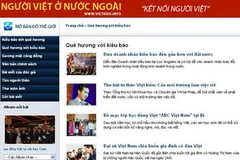 Giao diện trang web Vietkieu.info