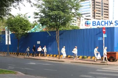 Dự án tháp SJC tại Thành phố Hồ Chí Minh. (Ảnh: Trần Xuân Tình/TTXVN)