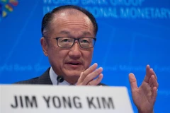 Chủ tịch Ngân hàng Thế giới (WB) Jim Yong Kim tại cuộc họp báo ở Washington D.C, Mỹ. (Ảnh: THX/TTXVN)