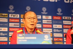 Huấn luyện viên Park Hang Seo của đội tuyển Việt Nam cho biết toàn bộ các cầu thủ đã có sự chuẩn bị rất kỹ lưỡng và ông hy vọng sẽ có một trận đấu hay với Jordan. (Ảnh: Hoàng Linh/TTXVN)