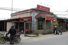 Phòng giao dịch của Chi nhánh Ngân hàng Nông nghiệp và Phát triển nông thôn (Agribank) huyện Vũ Thư đặt tại xã Vũ Tiến. (Ảnh: Thế Duyệt/TTXVN)
