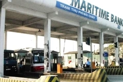 Trạm thu phí Bãi Cháy. (Ảnh: Việt Hùng/Vietnam+)