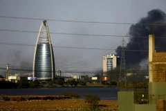 Khinh khí cầu của Trung Quốc bay qua không phận Billings, Montana, Mỹ. (Ảnh: AFP/TTXVN)