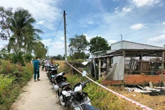 Hiện trường nhà kho nơi vụ nổ xảy ra. (Ảnh: Tuấn Kiệt/TTXVN)