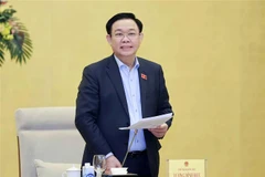 Chủ tịch Quốc hội Vương Đình Huệ phát biểu. (Ảnh: Doãn Tấn/TTXVN)