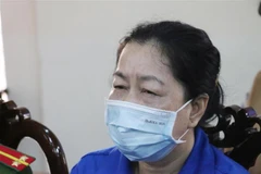 Bị cáo Nguyễn Thị Kim Hạnh tại phiên tòa sơ thẩm ngày 24/2. (Ảnh: Công Mạo/TTXVN)