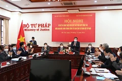 Quang cảnh hội nghị. (Nguồn: Bộ Tư pháp)
