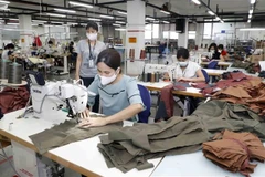 Hoạt động tại một doanh nghiệp ngành dệt may. (Ảnh minh họa. Trần Việt/TTXVN)