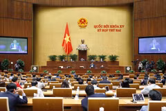 Bộ trưởng Bộ Kế hoạch và Đầu tư Nguyễn Chí Dũng trả lời nhóm vấn đề lĩnh vực kế hoạch và đầu tư. (Ảnh: Doãn Tấn/TTXVN)