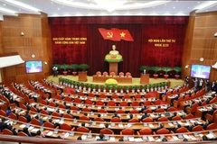 Toàn cảnh bế mạc Hội nghị lần thứ tư Ban Chấp hành Trung ương Đảng khóa XIII. (Ảnh: Phương Hoa/TTXVN)